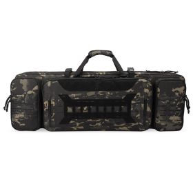 VOTAGOO Double Rifle Case Gun Bag, Safely Long-Barrel Firearm Transportation Cases  Locks, All-Weather Soft Tactical Range Bag Ackpack For Shotgu