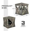 80" Person Portable Pop-Up Ground Tent with Carrying Bag