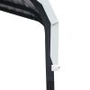 12'x15'ft Outdoor Heavy-duty Carport for Backyard, Black